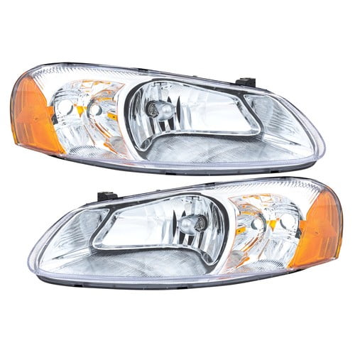 Headlight Set For 01-06 Dodge Stratus 01-03 Chrysler Sebring Halogen LH & RH 2Pc