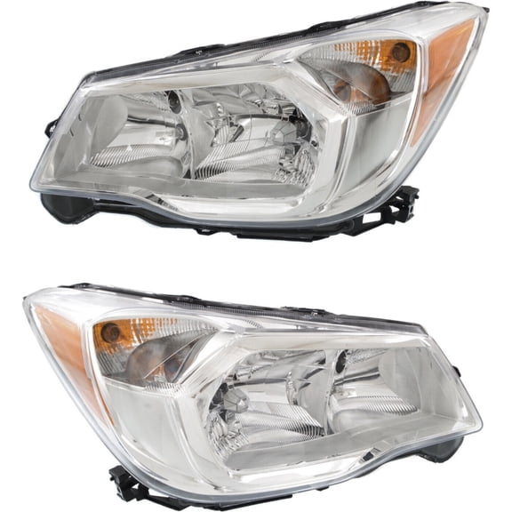 Headlight Set For 14-16 Subaru Forester Left and Right With Bulb 2Pc Fits select: 2014-2016 SUBARU FORESTER 2.5I PREMIUM