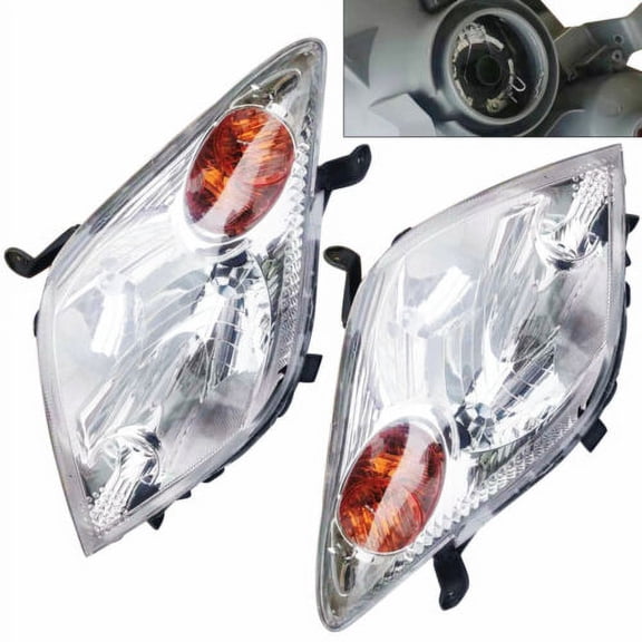 Headlight Set For 2004-2005 Scion xA Left and Right Headlamps Assembly ONE Pair