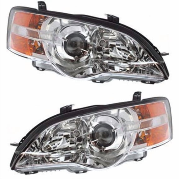 Headlight Set For 2006-2007 Subaru Legacy Outback Left and Right With Bulb 2Pc