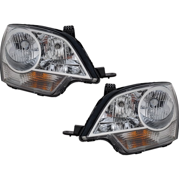 Headlight Set For 2008-2010 Saturn Vue 12-14 Chevy Captiva Sport Pair with bulb