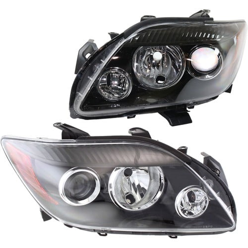 Headlight Set For 2008-2010 Scion tC Left and Right With Seal and Socket Covers