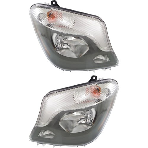 Headlight Set For 2014-2018 Mercedes Benz Sprinter 2500 3500 Left and Right 2Pcs