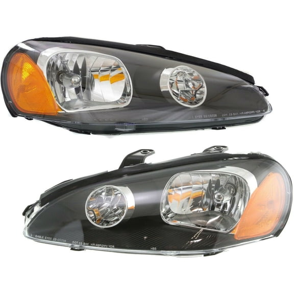 Headlight Set For Dodge 2003-2005 Stratus Coupe Left and Right With Bulb 2Pc
