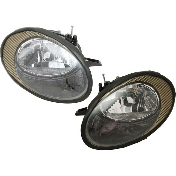 Headlight Set For Ford 1998-1999 Taurus LX SE SHO Left and Right With Bulb 2Pc
