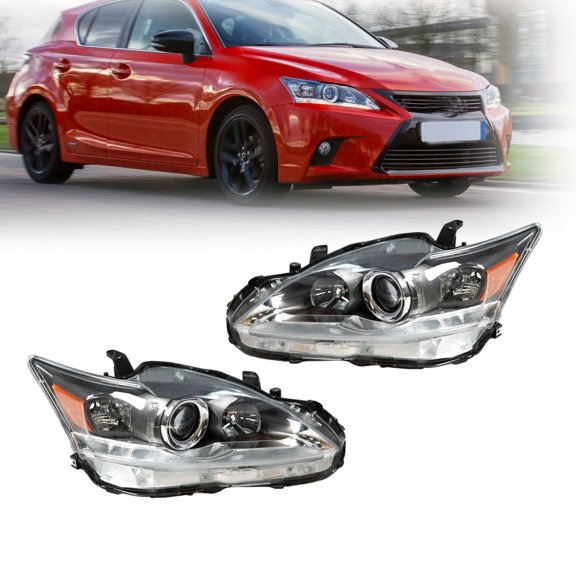 Headlight Set For Lexus CT200H 2011 2012 2013 2014 2015 2016 Left+Right Headlamp