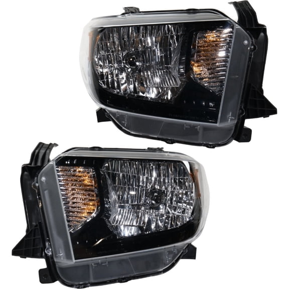 Headlight Set For Toyota 2015-2017 Tundra TRD Pro Left and Right Side Clear Lens