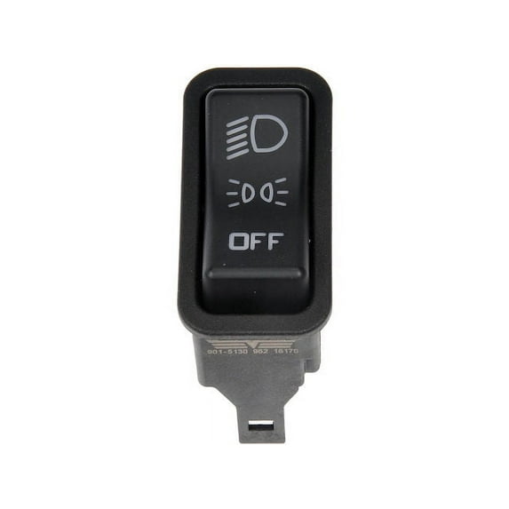 Headlight Switch - 3 Way Rocker - Black - Compatible with 2002 - 2017 International 4300 2003 2004 2005 2006 2007 2008 2009 2010 2011 2012 2013 2014 2015 2016