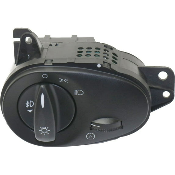 Headlight Switch For 2000-2004 Ford Focus Plastic Black With Fog Lights