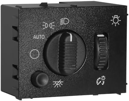 A-Premium Headlight Switch With White LED - Direct Fit For 2003-2007 Chevy Silverado, GMC Sierra & More