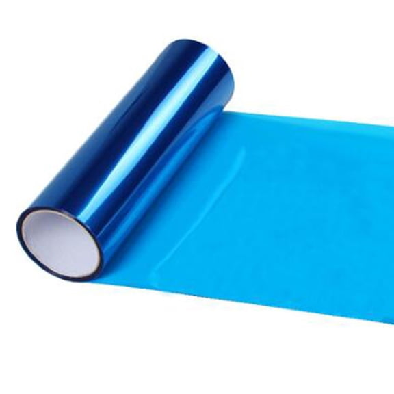 Headlight Tint Film in Smoke Black Transparent Vinyl for Tail Lights and Brake Lights for Car and Motorcycle Protection sized 12 inches by 24 inches A086 Blue