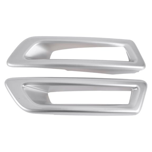 Headlight Trim Bezel Headlamp Bezel Headlight Cover Decor for Land Rover Discovery Sport 2015-2018 Silver Tone ABS 2 Pcs Front Left Front Right Car