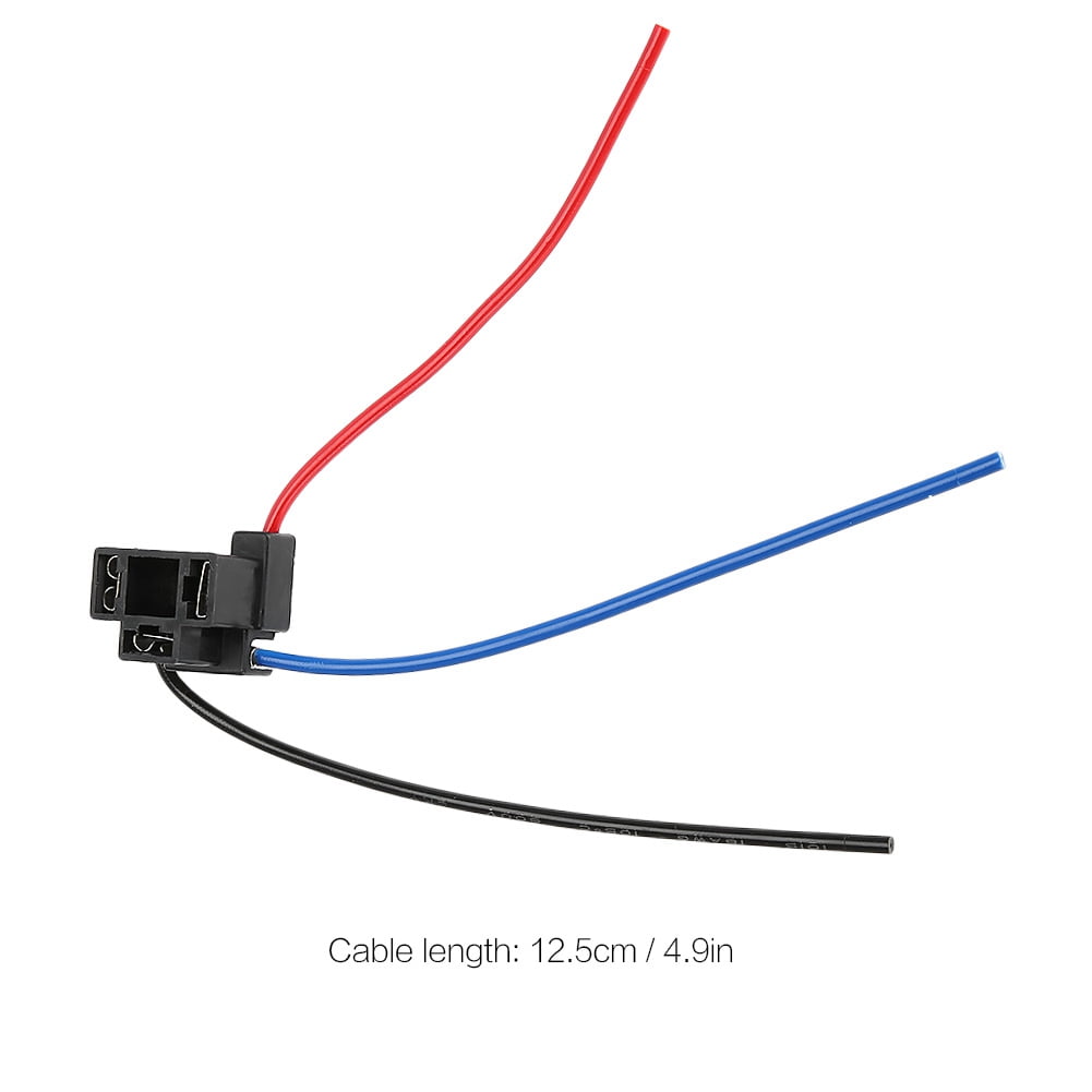 Headlight Wiring Connector, H4 3 Pin PVC Plastic 12.5cm / 4.9in
