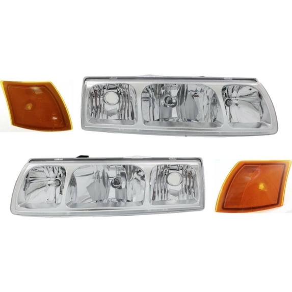 Headlight and Side Marker Kit For 05 Vue Sport Utility Driver and Passenger Side