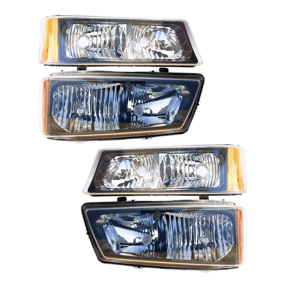 Headlight for 03-06 Avalanche 1500 2500, 03-07 Chevrolet Silverado,Clear, 1Pair