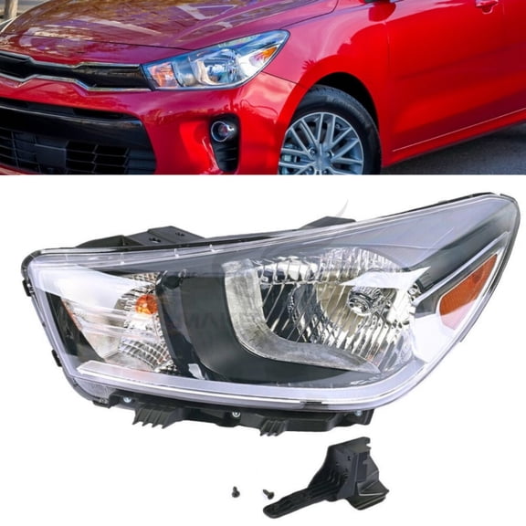 Headlight for 2018 2019 2020 Kia Rio Left Driver Side 92101-H9000 Halogen