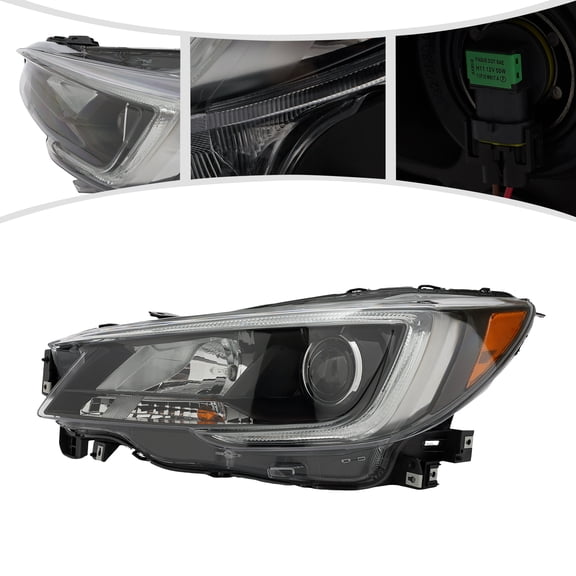 Headlight for 2018-2019 Subaru Legacy/Outback Left Driver Side Halogen Headlight Assembly Front Headlamp Replacement w/LED DRL 84001AL11A