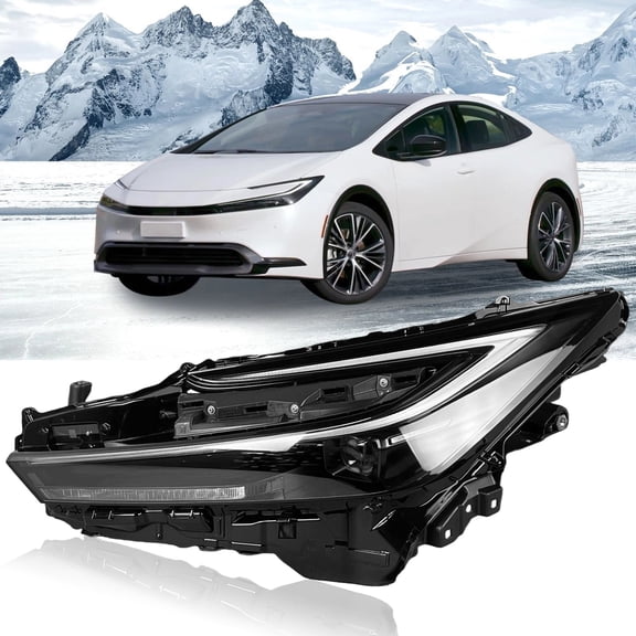 Headlight for Toyota Prius 2023 2024 LED Lamp without Auto DRL Left/Driver side