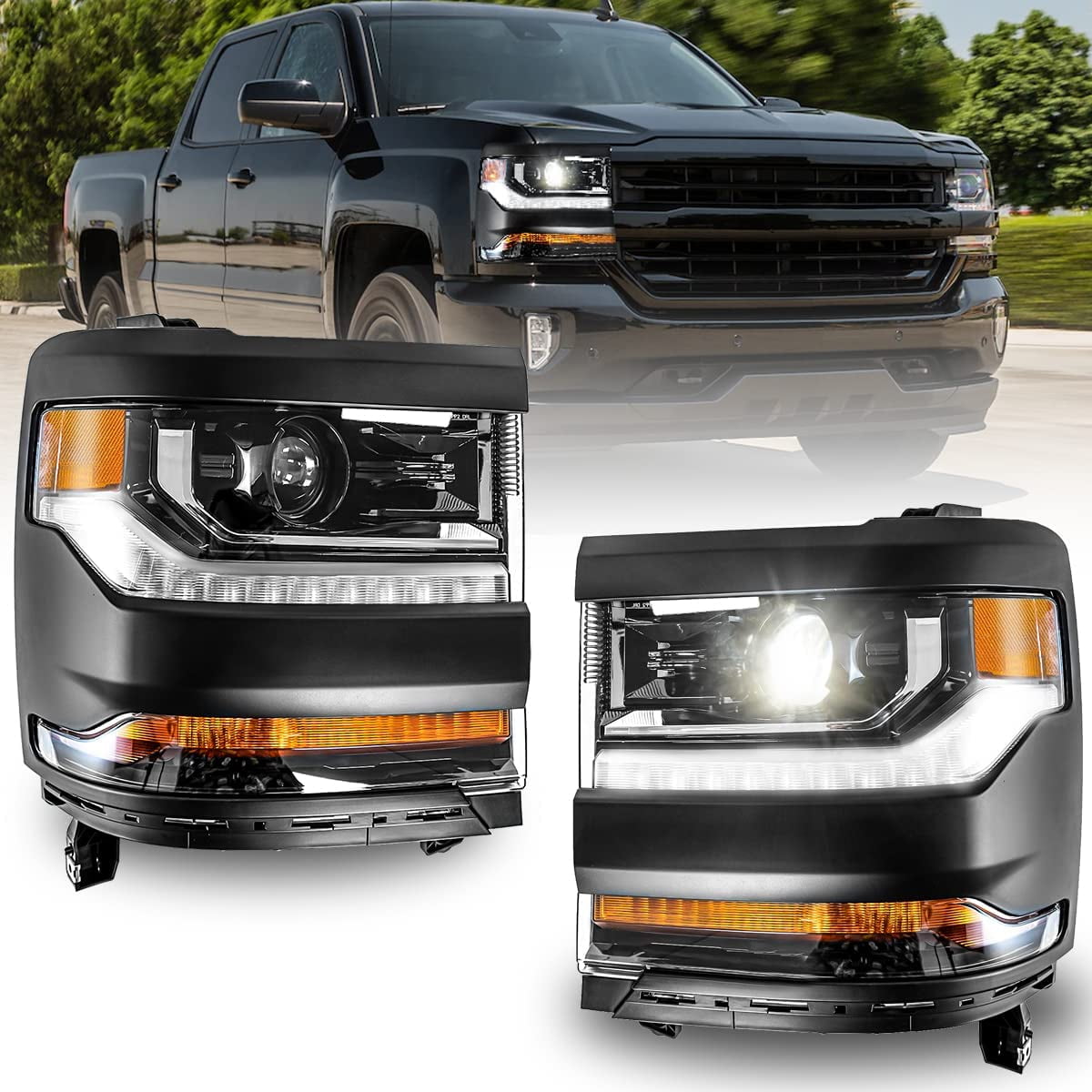 2019 silverado 2024 led headlights