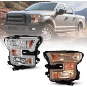 Headlights Assembly For 2015 2016 2017 Ford F150 Projector Driving Lamps Pair