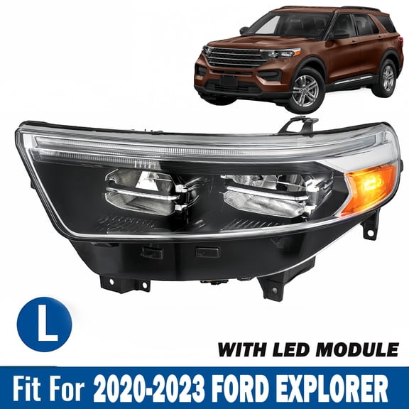 Headlights Assembly For 2020-2023 Ford Explorer HeadLamp Full-LED LH Side
