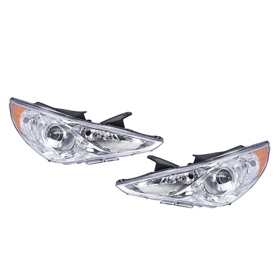 Headlights Assembly Replacement for 2011-2014 Hyundai Sonata Headlights Pair Left and Right Side (Passenger Driver Side)