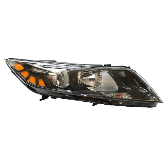 Headlights Assembly Right Side Replacement for 2011-2013 Kia Optima Halogen LED Compatible PC PP ABS Front Headlamp with Turn Signal Side Marker Clear Lens Black Housing 29.13 x 9.06 x 8.27 Inch