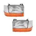 thumbnail image 1 of Headlights Assembly Turn Signal Lamp for 1992-1996 Ford F-53 Motorhome Chassis With bulb Halogen Headlight Assembly Pair Faros Delanteros, 1 of 7