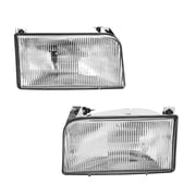 Headlights Assembly for 1992-1996 Ford F-150 With bulb Halogen Headlight Assembly Pair Faros Delanteros