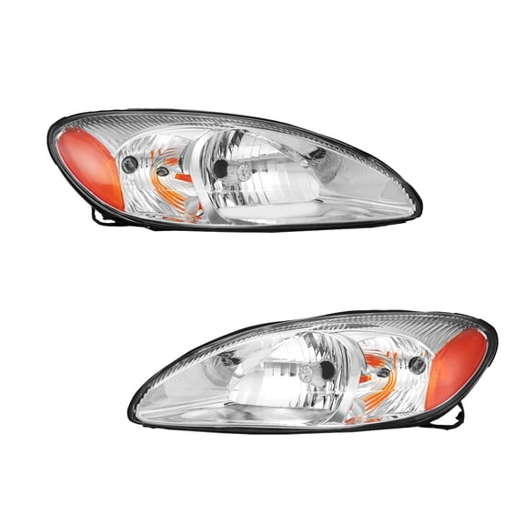 Headlights Assembly for 2000-2007 Ford Taurus 6 Cyl 3.0L Without bulb(s) Headlight Assembly Pair Faros Delanteros