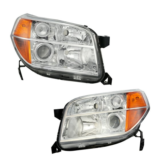 Headlights Assembly for 2006-2008 Honda Pilot 6 Cyl 3.5L Without bulb(s) Headlight Assembly Pair Faros Delanteros
