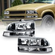 Headlights For 2003-2006 Chevy Silverado Avalanche Chrome +Signal