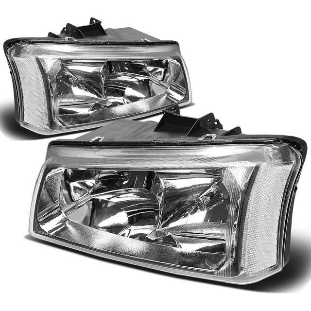 AUTOWIKI Fog Lights For 2003-2007 Chevy Silverado/ 2002-2006 Chevy Avalanche (w/o Body Cladding) With Clear Lens 2PCS Fog Lamps