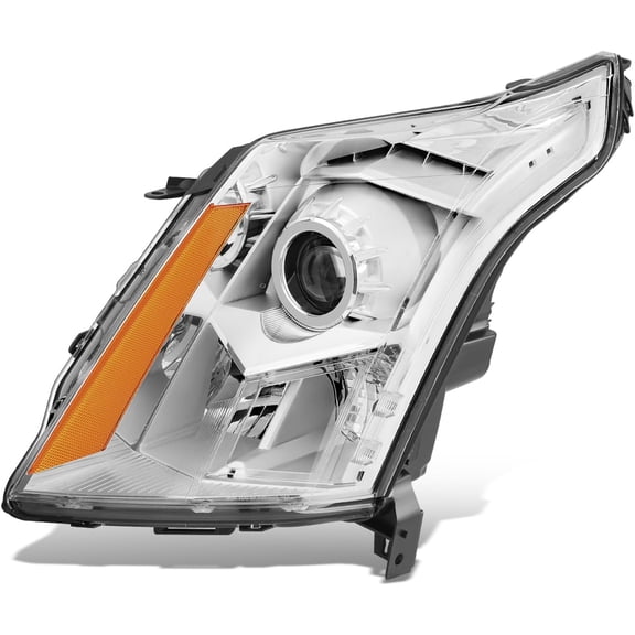 Headlights Chrome Housing Amber Corner Driver Left Compatible with 2010-2016 Cadillac Srx