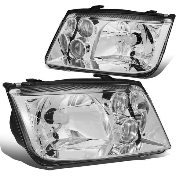 Headlights Chrome Housing Lamp for Volkswagen Jetta/Bora 99-05 Mk4