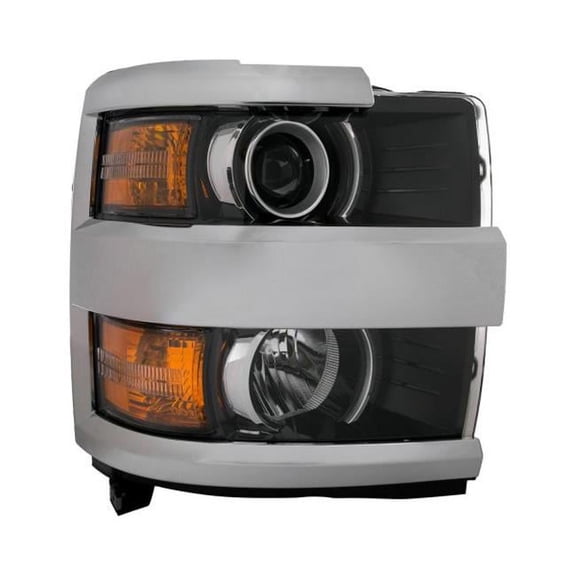 Headlights Depot  Halogen Replacement Headlight for 2015-2016 Chevrolet Silverado 2500 & 2015-2016 Chevrolet Silverado 3500