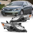 thumbnail image 1 of Headlights For 2010 2011 Toyota Camry Black LE SE XLE Headlamps Pair Left+Right, 1 of 4