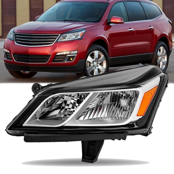 Headlights For 2013-2017 Chevy Chevrolet Traverse Left Driver Side Headlamps