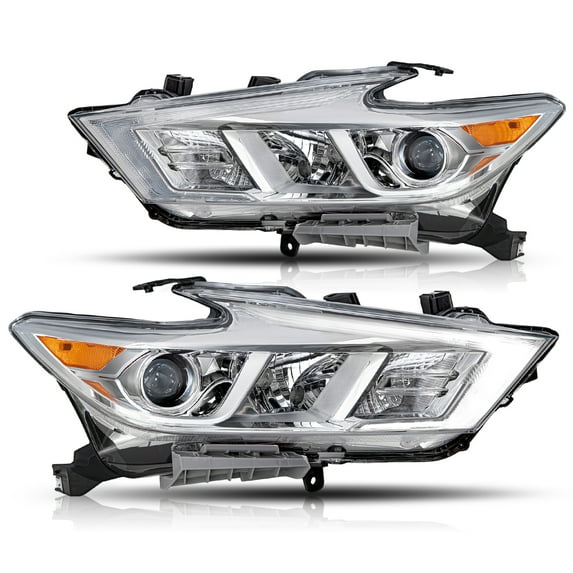 Headlights For 2016-2018 Nissan Maxima S|SL|SV LED DRL Headlamps Pairs