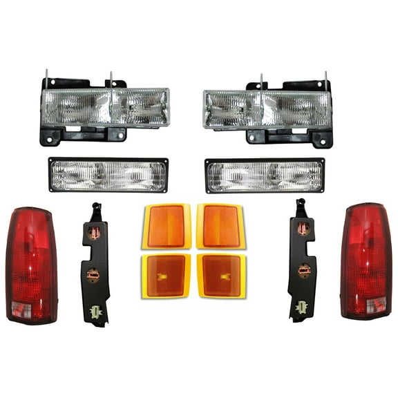 Headlights For Chevy Truck Tahoe Suburban 1994 1995 1996 1997 1998 Turn Signals Tail Lights