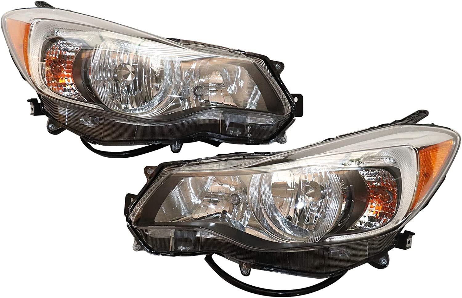 Headlight Set for 2012-2016 Subaru Impreza Left and Right with Bulb ...