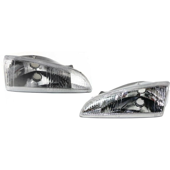 Headlights Headlamps Left & Right Pair Set For Dodge 1995-1997 Intrepid Sedan