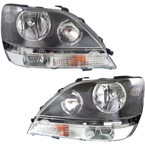 Headlights Headlamps Left & Right Pair Set NEW for 99-00 Lexus RX300