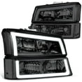 thumbnail image 1 of Headlights LED DRL W/Bumper Lamp for 2003-2007 Silverado 1500HD 2500HD Avalanche, 1 of 1