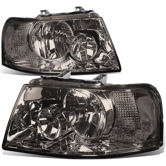 Headlights Smoked/Clear Side Turn Corner Headlamp for 03-06 Ford Expedition U222