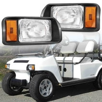 Headlights for Golf Cart Club Car DS 1993-2023 OEM Style Halogen Head Light with Bulb Passenger and Driver Side