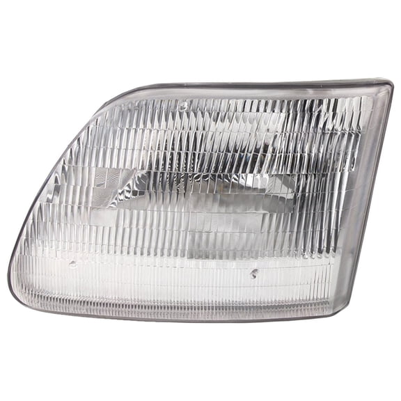 HeadlightsDepot Chrome Housing Halogen Headlight Fits Limited Build Dates Compatible with Ford Expedition F-150 F-250 Super Duty Includes Left Driver Side Headlamp 3L3Z13008DA