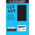 thumbnail image 1 of Headline/Geotype Vinyl Lettering, Helvetica, 1/2", Black Numbers, 1 of 1