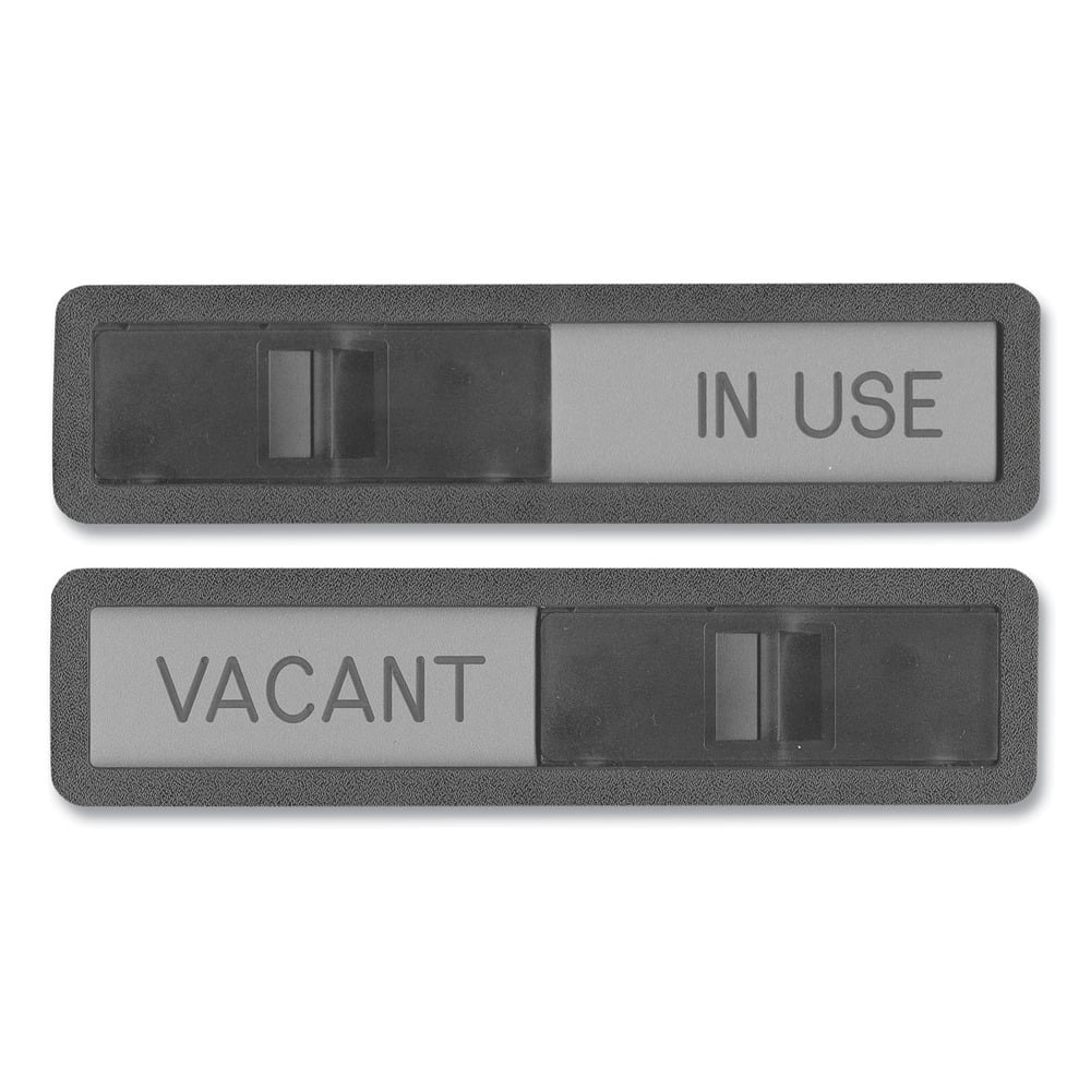 1519 Sign Headline Sign 1519 2.5 in. x 10.5 in. Vacant/In Use Sign - Black/Silver ...
