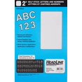 Headline Sign StickOn Vinyl Letters and Numbers, Permanent and